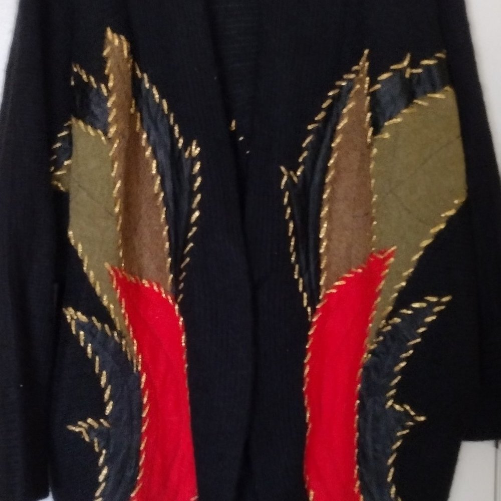 Angora Mohair Women's Elegant Loose Knit Cardigan.